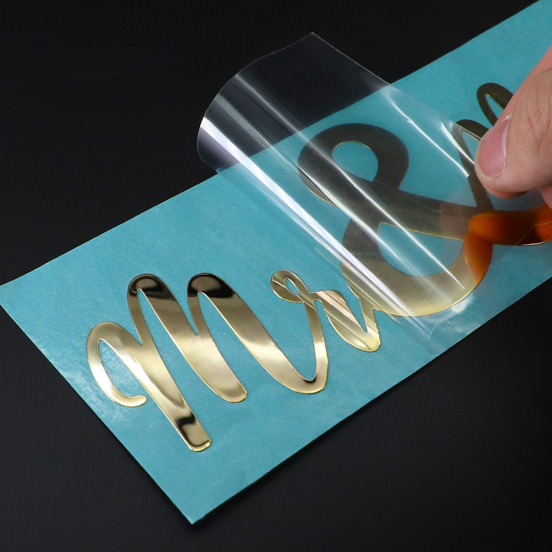 3D Printing Glass - ملصقات نقل معدنية ثلاثية الأبعاد مطبوعة