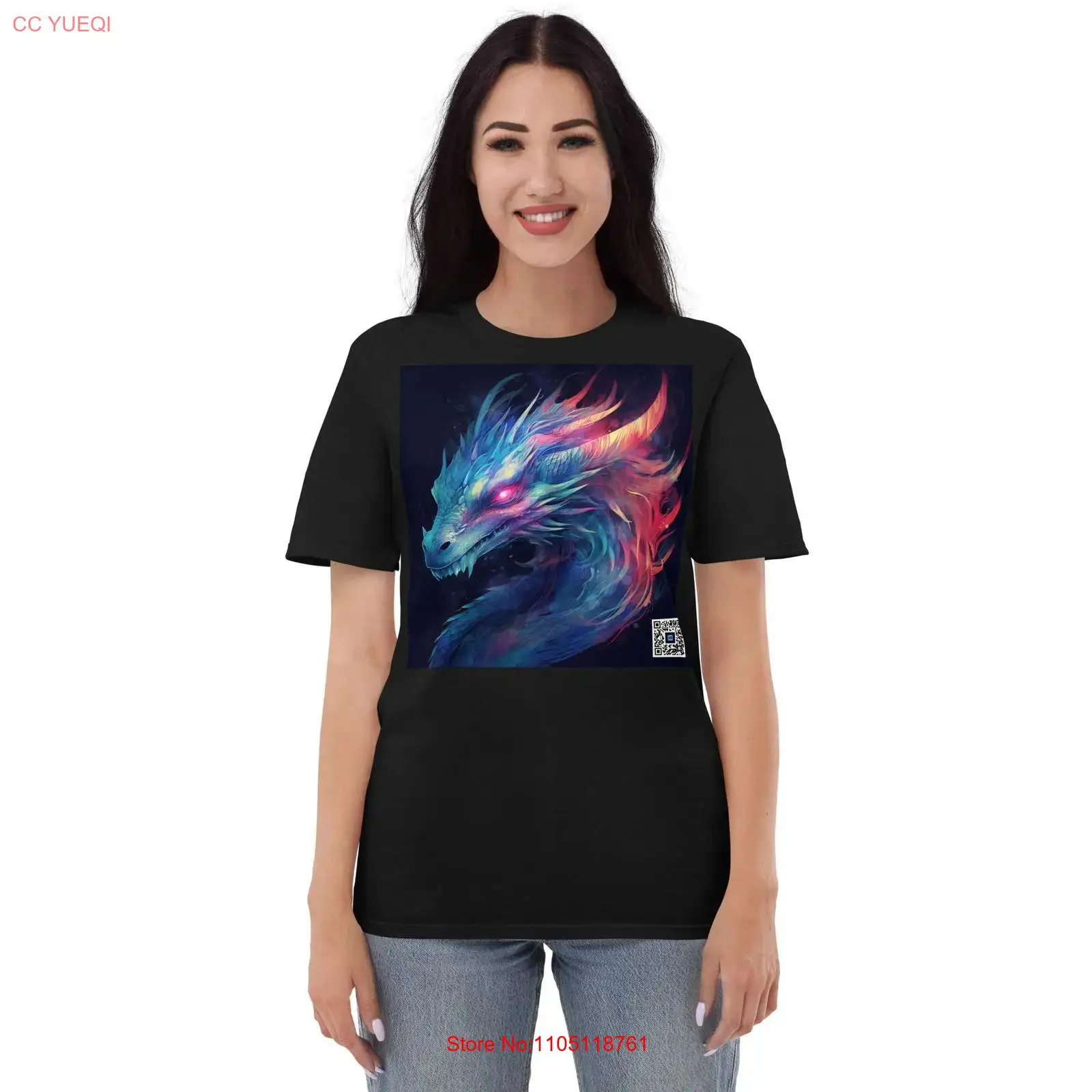 3D Printing Qr Code - Dragon T Shirt كاميرا الهاتف الذكي