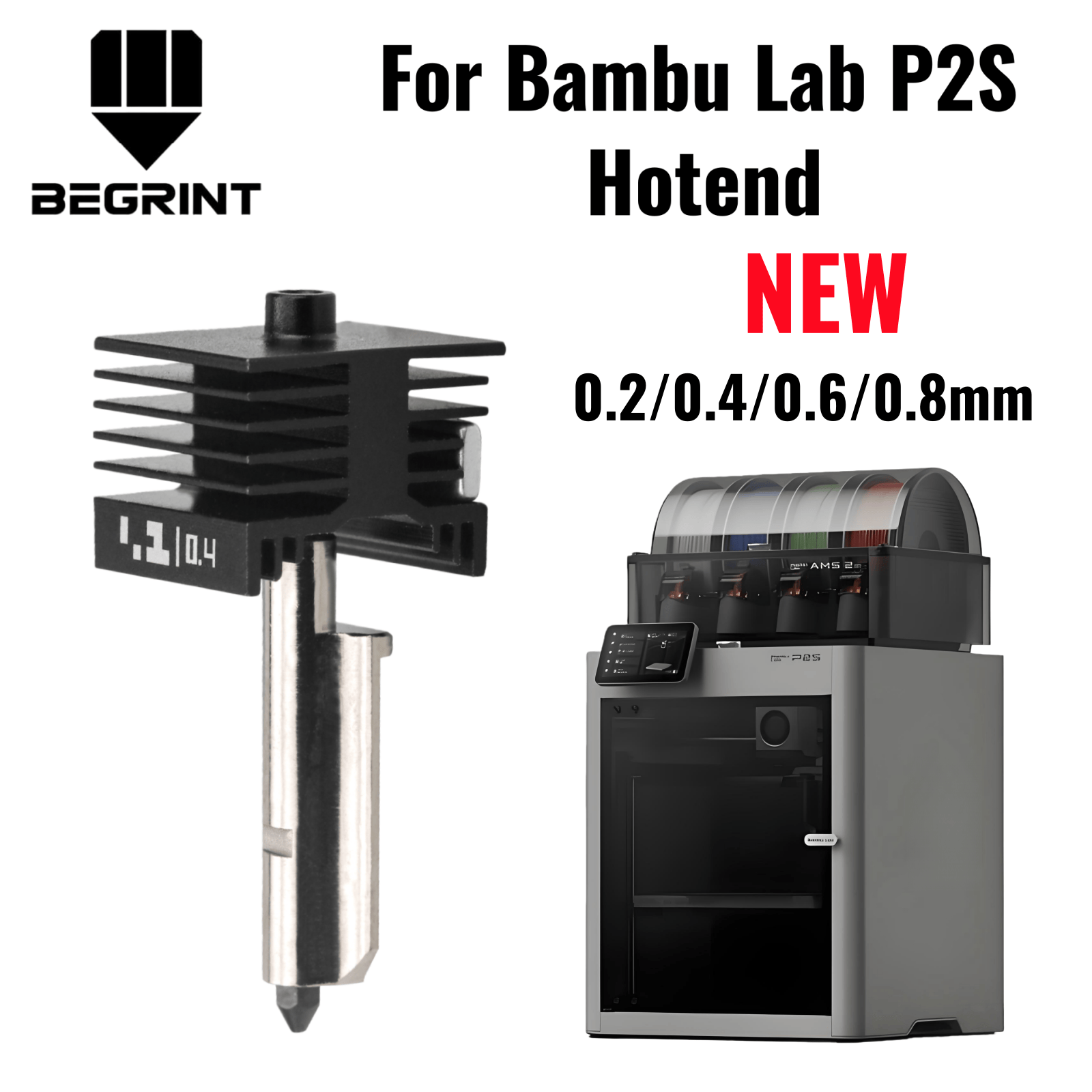 3D Printing Bambu Lab A1 - فوهة طباعة من الفولاذ المقوى مقاس