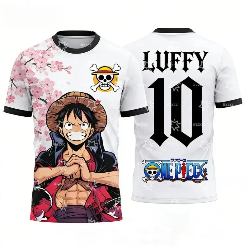 تي شيرت أنيمي ون بيس لوفي رقم  - مراجعة 3D Printing Luffy وسعره