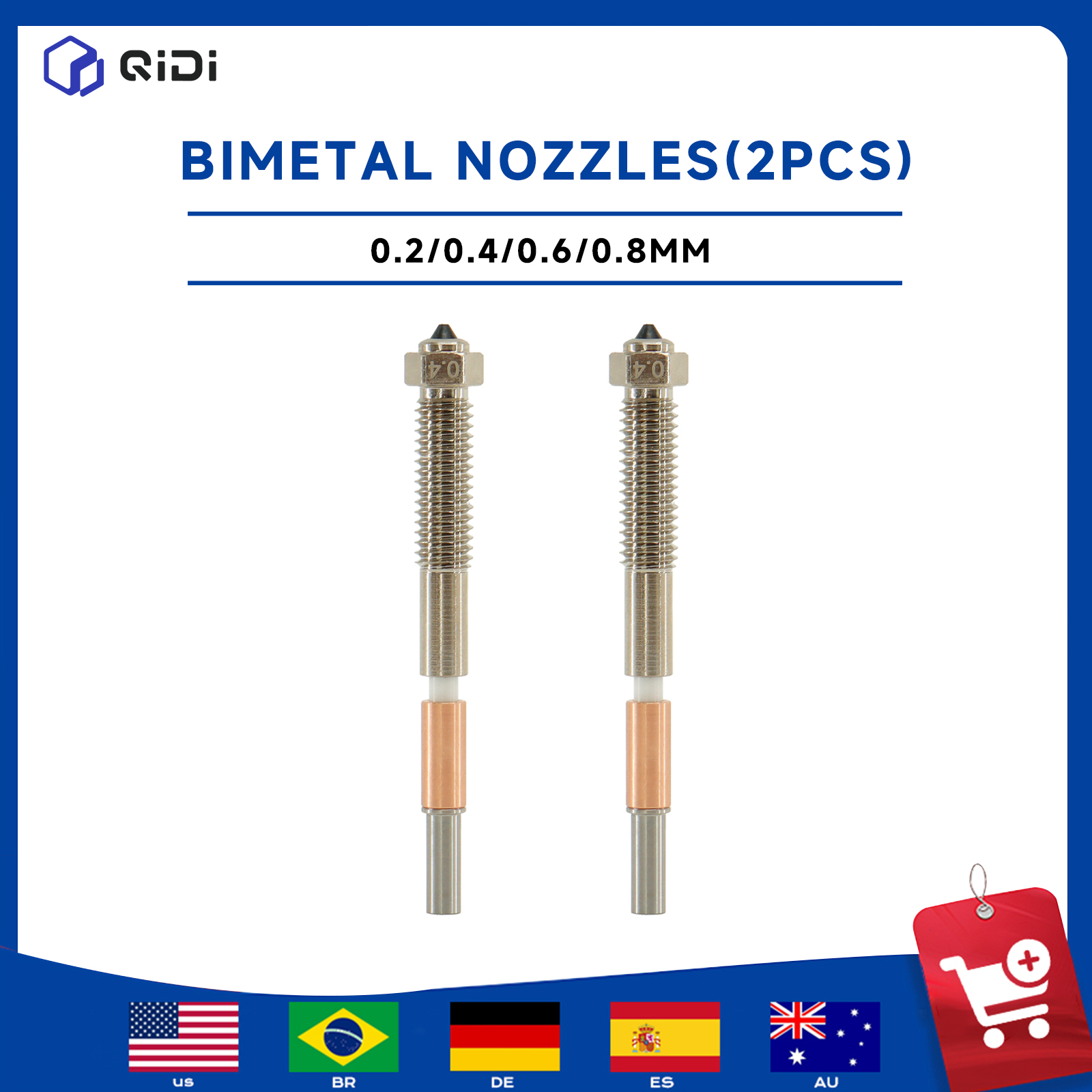 طقم فوهات QIDI Max 4 للطابعة ث - مراجعة 3D Printing Metal وسعره