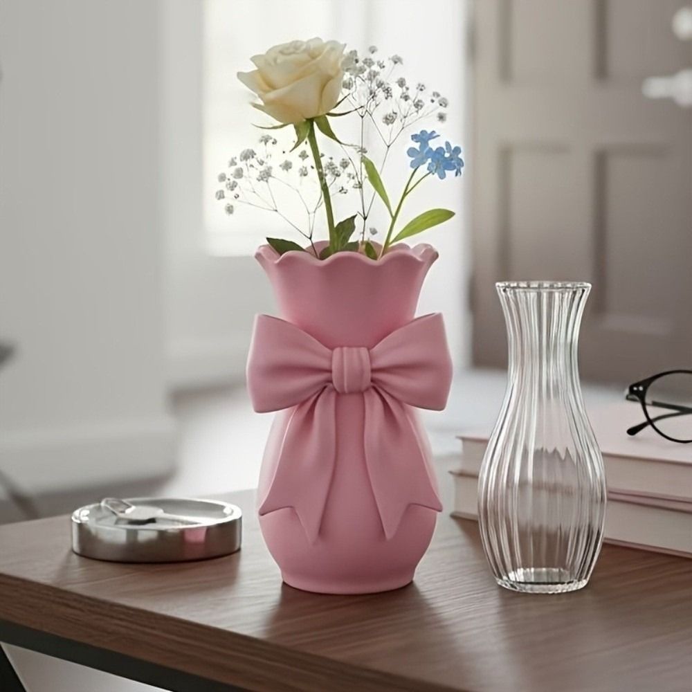 مزهريات بتصميم ملتوي وردي اللو - مراجعة 3D Printing Glass وسعره