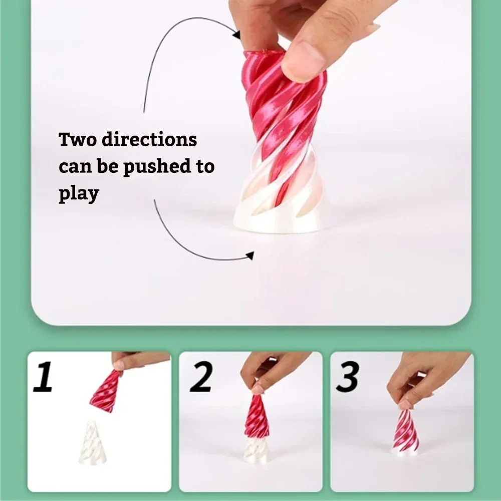 لعبة مخروطية حلزونية مطبوعة ثل - مراجعة 3D Printing Objects وسعره