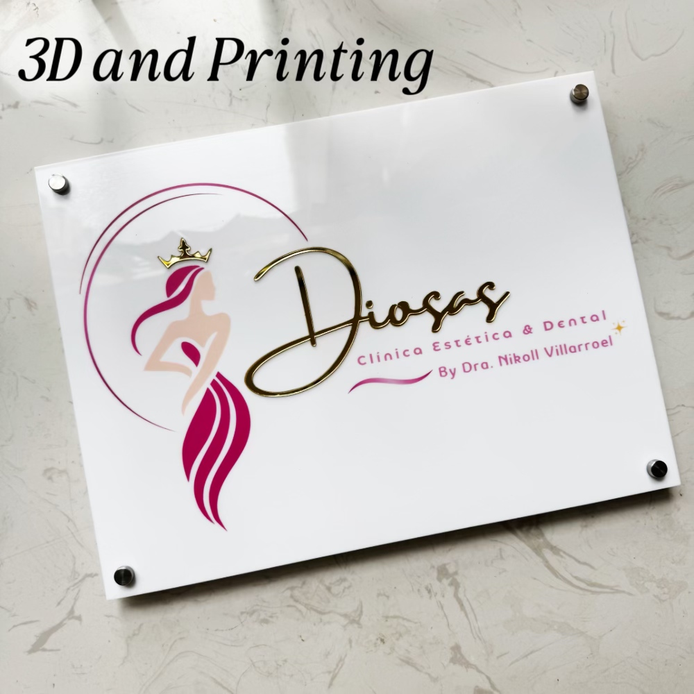 لوحة تسجيل بيضاء أكريليك حديثة - مراجعة 3D Printing Qr Code وسعره