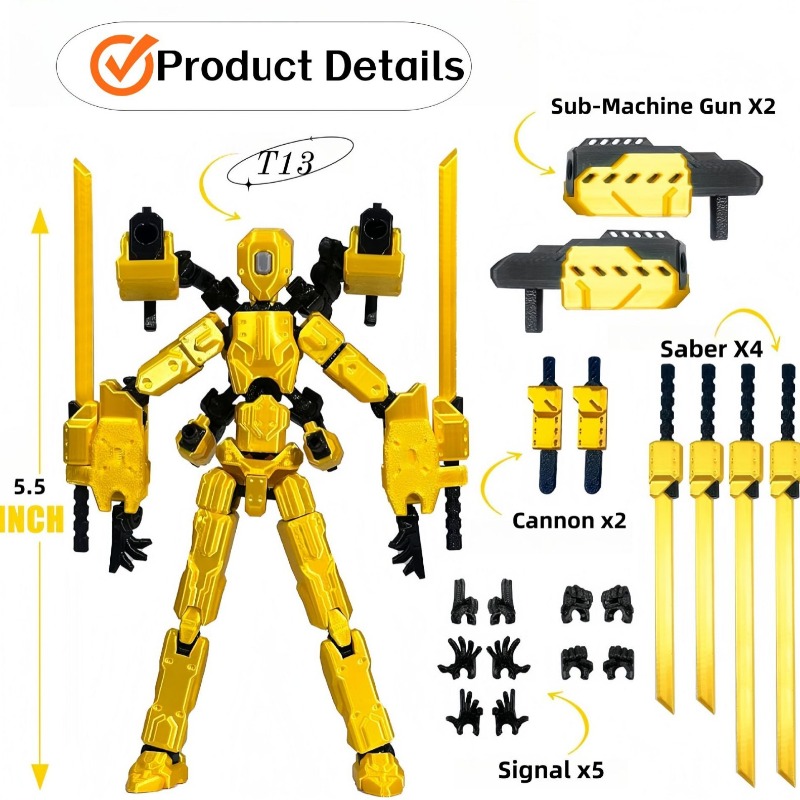 2026hot مجسمات أكشن T13 روبو 1 - مراجعة 3D Printing Robot وسعره